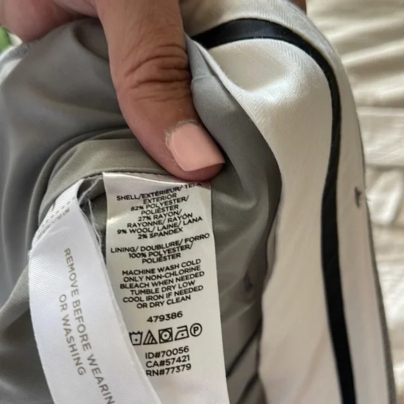 Ann Taylor like new gray tweed pants size 12 - Picture 6 of 6